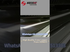 크로스 랩퍼를 통해 폴리에스터 섬유의 생산 과정은 어떻게 될까요?