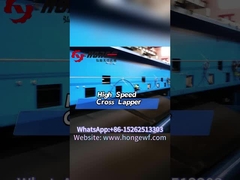 크로스 랩퍼를 통해 폴리에스터 섬유의 생산 과정은 무엇입니까?