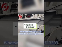 크로스 랩퍼를 통해 폴리에스터 섬유의 생산 과정은 무엇입니까?